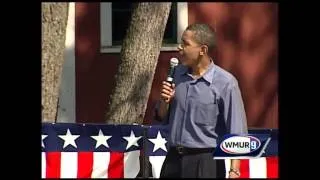 NH Primary Vault: Obama tells the story behind 'Fired up! Ready to go!' in 2008