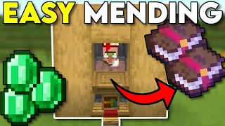 HOW TO EASILY GET MENDING BOOKS Minecraft Bedrock 1.20!