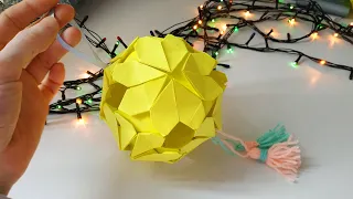 ❄️⛄ 3D ШАР ИЗ БУМАГИ Игрушки на елку своими руками 🎄 НОВОГОДНИЕ поделки ❄️ diy christmas ornaments