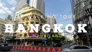Bangkok Thailand 4K Walking Tour 2023 Spaziergang über die Sukhumvit Asok Montri Road nach Makkasan