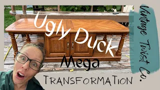 UGLY DUCKLING Challenge  Fall 2022/ MEGA Transformation happened on this outdated and UGLY table.