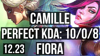 CAMILLE vs FIORA (TOP) | 10/0/8, Legendary, 900K mastery | KR Diamond | 12.23