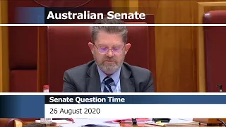 Senate Question Time - 26 August 2020