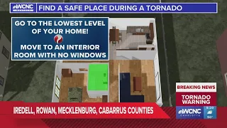 How to find a safe place during a tornado