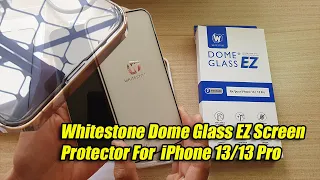 iPhone 13/13 Pro: How to Install Whitestone Dome Glass EZ Screen Protector - Excellent Value $10