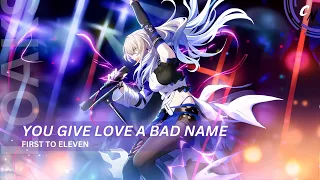 Nightcore - You Give Love A Bad Name | (lyrics)