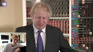 xQc Reacts to UK Prime Minister Boris Johnson Bloopers 2021