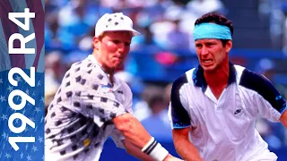 22-year-old Jim Courier vs 33-year-old John McEnroe Full Match | US Open 1992 Round 4