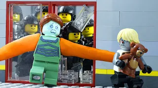 LEGO Land | Lego Zombie Mom Part 2: Zombie Escape Human Apocalypse | Lego Stop Motion