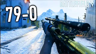 79 KILLSTREAK WITH A SNIPER! - Battlefield 5 Insane Killstreak