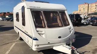 Обзор прицепа дачи. Sterling Europa-525. Четырёхместный караван. Год 2003.Цена 470 тысяч рублей.