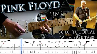 Pink Floyd - Time guitar solo lesson (with tablatures and backing tracks)