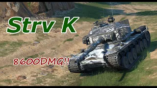 【WoTB】Strv K はまだ強いの？ 8600DMG!!