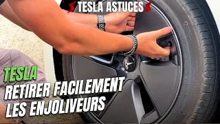 Démonter, enlever ou retirer les enjoliveurs Aero Wheels de la Tesla