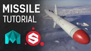 3D Missile ~ Modeling | UVing | Texturing Tutorial