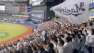 【千葉ロッテ CS初戦】勝利後のスタメン1-9応援歌 2023-10-14