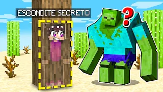 ¡Nos ESCONDEMOS de LOS MUTANTES CAZADORES en MINECRAFT 😱😈 ESCONDITE VS MUTANTES