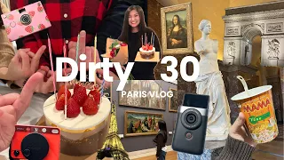 Paris VLOG | The Louvre, Mona Lisa, Notre Dame, Champs Elysees, Versailles and My Surprise Dirty 30!