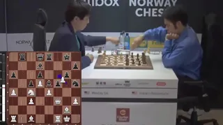 BIG BLUNDER!! Wesley So vs Hikaru Nakamura || Noway chess blitz 2017