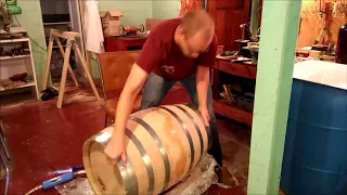 Preparing an Oak Barrel for the First Use