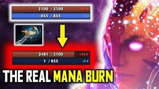 CRAZY MANA BURN! ANTI MAGE DOUBLE ATTACK WITH ECHO SABRE BY 23SAVAGE! | DOTA 2