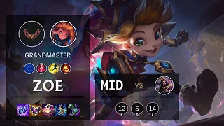 Zoe Mid vs LeBlanc - EUW Grandmaster Patch 12.2