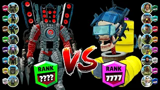 SKIBIDI TOILET TOURNAMENT BRAWL STARS RANKS ARMORED SPEAKERMAN TITAV VS ASTRO DETAINER