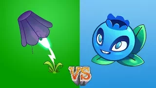 Plants vs Zombies 2 Lightning Reed vs Electric Blueberry Level 10 Maximum Level Power Up