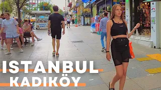 Istanbul 2022 Kadıköy 1 September Rainy Day Walking Tour |4K UHD 60FPS|BAZAAR-BARS-RESTAURANTS-CAFES