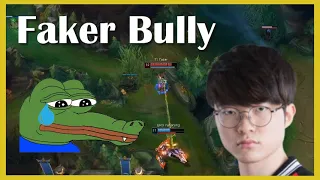 Faker bullying a Crocodile in the LCK