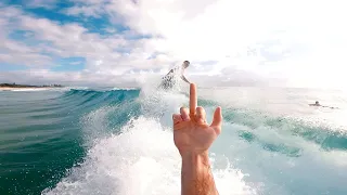 What Goes Down Surfing Kawana Beach