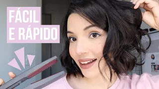 Ondas Fácil com Chapinha em Cabelo Curto!