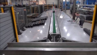Matroller with automatic fold and automatic sorting system start up and testing in laundry HD versio