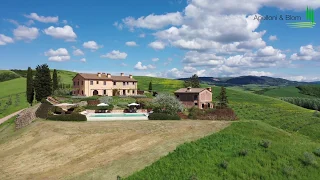 House Tuscany with drone