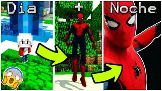 ¡ME CONVIERTO EN SPIDERMAN! TRAS SER MORDIDO EN MINECRAFT | SPIDERMAN REALISTA MOD