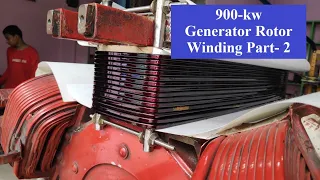 900 kw Generator Rotor Re-winding part - 2