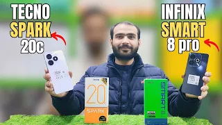 Tecno Spark 20c Infinix smart 8 pro | Which Is best #infinix #smart8pro