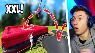 TRAMPOLIN vs 7 METER AIRBAG