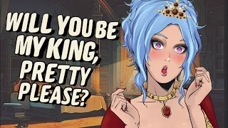 Ultimate ASMR Experience: She BEGS you to be her King (F4M) (ASMR Love Roleplay) (+ SUBTITLES)