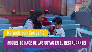 ¡Miguelito hacen de las suyas en el restaurante de Morandé! - Morandé con Compañía 2017