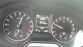 Škoda Octavia III 1.6 TDI 105 hp - 0-100 km/h acceleration