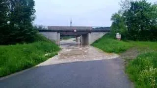 Hochwasser/Überflutung Unterführung Hofstätten an der Raab