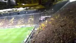 BVB Borussia Dortmund | You'll Never Walk Alone + Mannschaftsaufstellung Südtribüne 15.02.2014