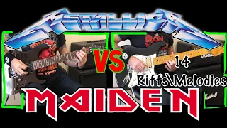 Iron Maiden Vs Metallica (Guitar Riffs/Melody’s)