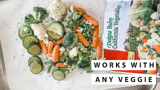 EASY Roasted Frozen Vegetables | All the details + cooking time & more!
