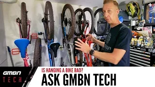 Will Hanging A Bike Damage The Suspension Or Brakes? | Ask GMBN Tech Ep. 83