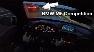 2018 BMW M4 Competition - 280 km/h In Wet Conditions - AUTOBAHN