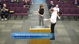 Allen Park City Council Meeting - March 12, 2024
