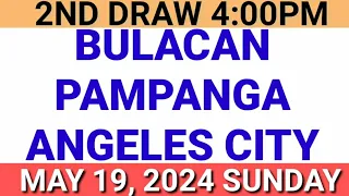 STL - BULACAN,PAMPANGA,ANGELES CITY May 19, 2024 2ND DRAW RESULT