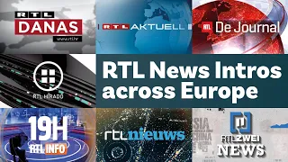 RTL TV News Intros across Europe 2020 / Openings Compilation (HD)